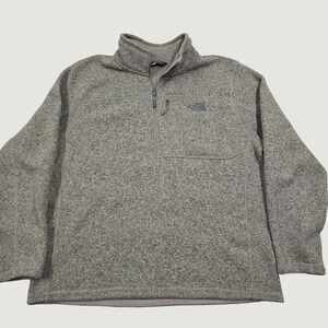 The North Face Gordon Lyons Pullover Mens XXL Green Quarter Zip Fleece Gorpcore